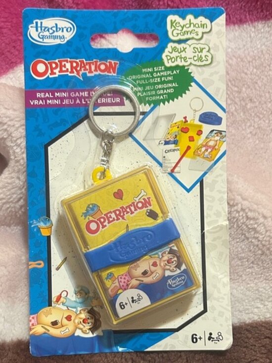 Other - Hasbro Operation Keychain Game Blue And Yellow